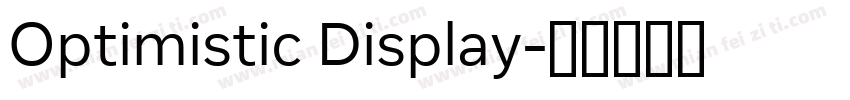 Optimistic Display字体转换